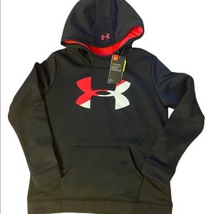 NWT Under Armour black, hot pink and white - Youth XL